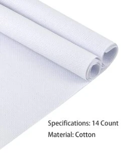 Pllieay 2 Pieces 14 Count Big Size White Aida Cross Stitch Fabric, Classic Reserve Aida Cloth, 19.6 X 21.6 Inch 25 Pllieay 2 Pieces 14 Count Big Size White Aida Cross Stitch Fabric, Classic Reserve Aida Cloth, 19.6 X 21.6 Inch -Michaels Stores 151599696091184