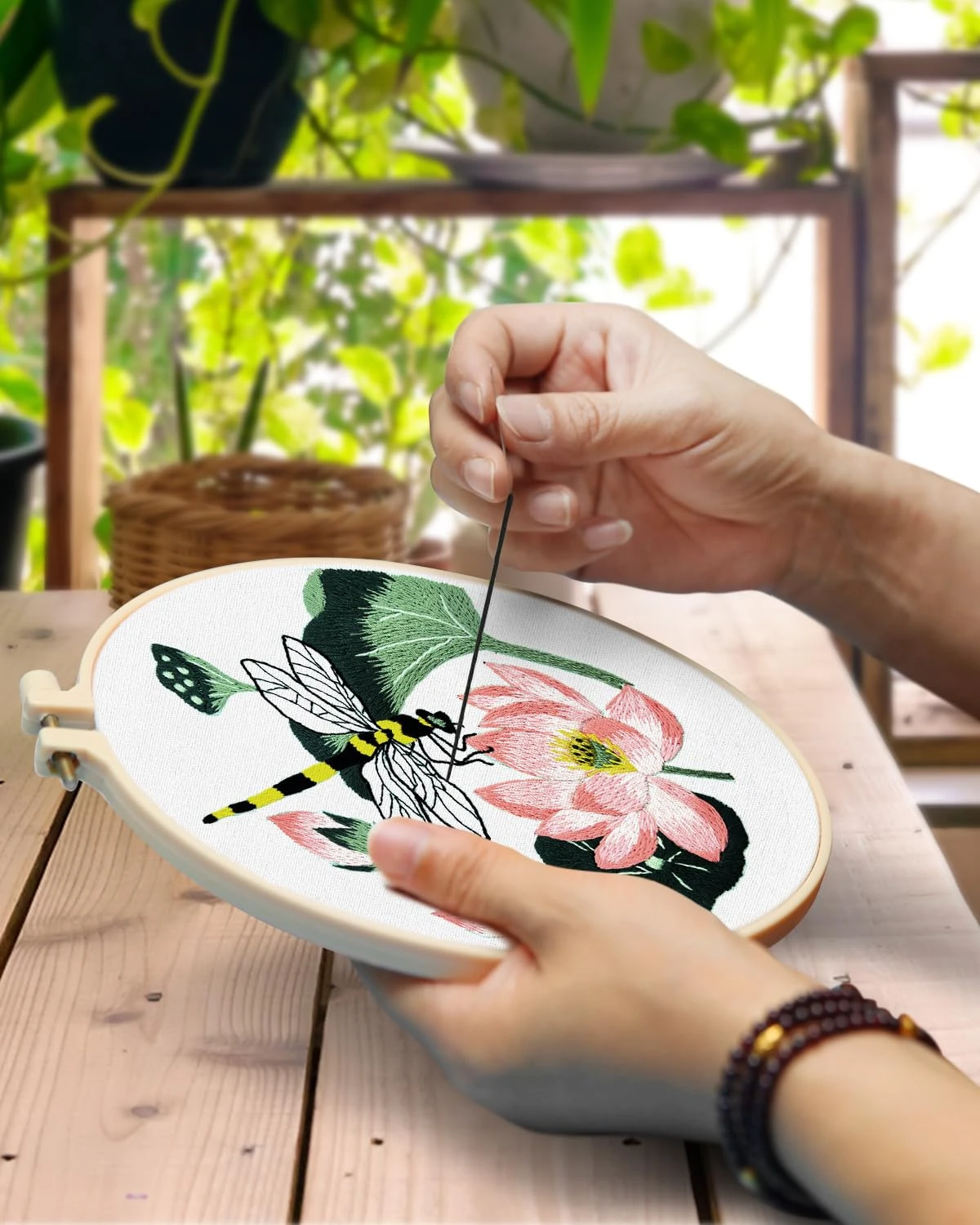 Embroidery Kit For Beginners Adult, Hummingbird Embroidery Kit For Beginners Include Embroidery Cloth Hoops Threads For Craft Lover Hand Stitch With Embroidery Skill Techniques 13 Embroidery Kit For Beginners Adult, Hummingbird Embroidery Kit For Beginners Include Embroidery Cloth Hoops Threads For Craft Lover Hand Stitch With Embroidery Skill Techniques - Image 11