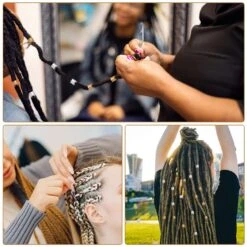 Dreadlock Crochet Hook, 48 Pcs Dreadlock Crochet Hook Tool, 6 Dreadlock Crochet Needle, Different Size Bent Latch Hook, Crochet Needle For Hair Braiding With Case And Dreadlocks Tool -Michaels Stores 151600643725360 2