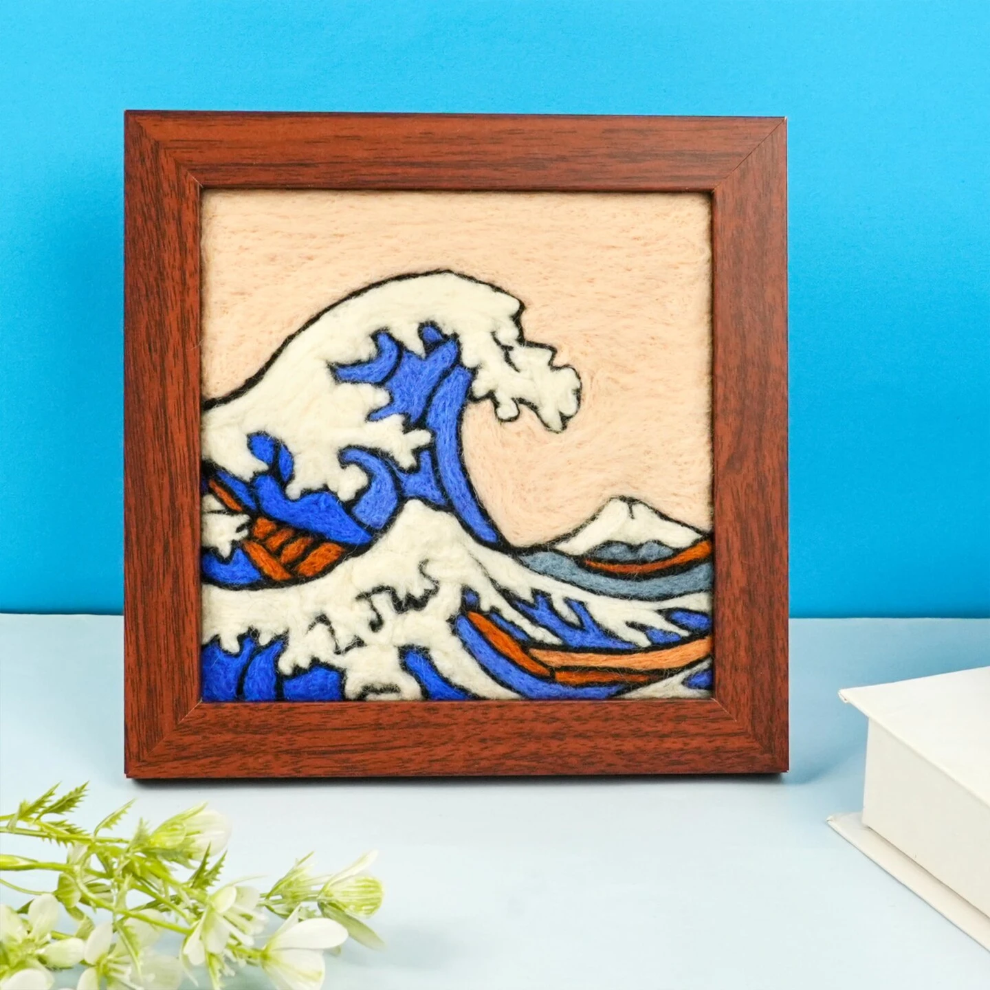 Needle Felting Kit For Beginners - Wool Felt Painting Gifts For Girls Kids Adults, The Great Wave… 7 Needle Felting Kit For Beginners - Wool Felt Painting Gifts For Girls Kids Adults, The Great Wave… - Image 5