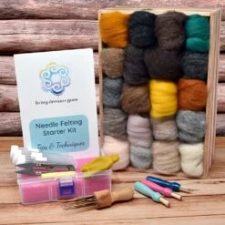 Extra Large Needle Felting Starter Kit Includes 20 Colors Natural Premium Wool, 50 Needles And Tools, Text And Video Guide. Craft Kit For Beginners, Kids And Adults 28 Extra Large Needle Felting Starter Kit Includes 20 Colors Natural Premium Wool, 50 Needles And Tools, Text And Video Guide. Craft Kit For Beginners, Kids And Adults -Michaels Stores 152781555650528 2