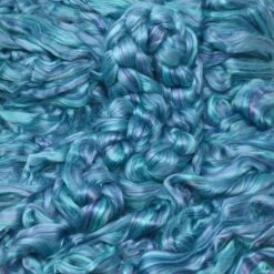 Designer Blend Bamboo Combed Top Roving For Spinning, Felting, And Weaving. Colorful, Exotic - Limited Edition. Glacier Bay -Michaels Stores 152782076117008 2