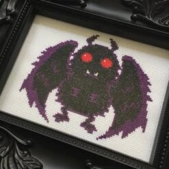 Mothman Counted Cross Stitch DIY KIT Intermediate 10 Mothman Counted Cross Stitch DIY KIT Intermediate -Michaels Stores 1531213504537 1
