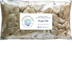 2oz Muga Silk Fiber: Premium Grade Natural Gold Undyed Combed Top Roving For Spinning, Blending, Felting, Dyeing, Weaving, Paper Making. 28 2oz Muga Silk Fiber: Premium Grade Natural Gold Undyed Combed Top Roving For Spinning, Blending, Felting, Dyeing, Weaving, Paper Making. -Michaels Stores 155970946991568 2