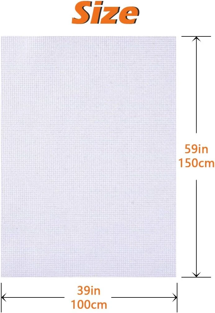 Classic Reserve Aida Cross Stitch Fabric, 14 Count White Cotton Cloth For Embroidery (59 X 39 Inch) 14 Classic Reserve Aida Cross Stitch Fabric, 14 Count White Cotton Cloth For Embroidery (59 X 39 Inch) - Image 12