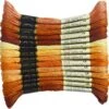 Embroidery Floss - Cross Stitch Threads - Friendship Bracelets Floss - Crafts Floss - 14 Skeins Per Pack Embroidery Floss, Golden Brown Gradient