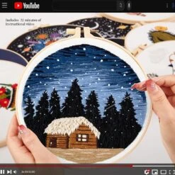 Embroidery Kit For Beginner Adults, Counted Stamped Cross Stitch Kit For Adult Beginner, Hand Embroidery Starter Kits With Pattern, 3 Embroidery Hoop, Fabric (Attached Teaching Video QR Code) 20 Embroidery Kit For Beginner Adults, Counted Stamped Cross Stitch Kit For Adult Beginner, Hand Embroidery Starter Kits With Pattern, 3 Embroidery Hoop, Fabric (Attached Teaching Video QR Code) -Michaels Stores 158358274081584