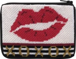 XOXO Lips Needlepoint Coin Purse Kit - Stitch & Zip Multicolor 7 XOXO Lips Needlepoint Coin Purse Kit - Stitch & Zip Multicolor -Michaels Stores 15916820004681 2