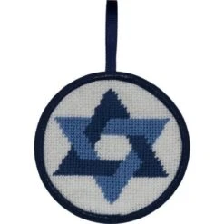 Alice Peterson Stitch-Ups Needlepoint Ornament Kit- Star Of David Multicolor
