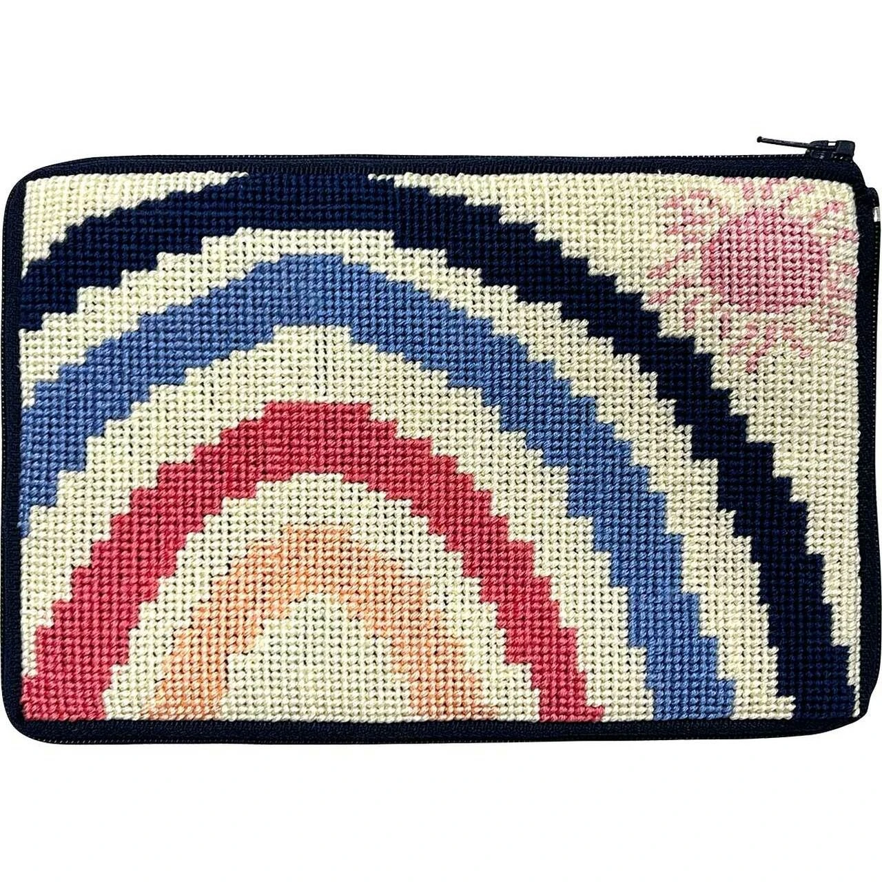 Stitch & Zip Cosmetic Case Needlepoint Kit- Rainbow SZ640 Multicolor 3 Stitch & Zip Cosmetic Case Needlepoint Kit- Rainbow SZ640 Multicolor