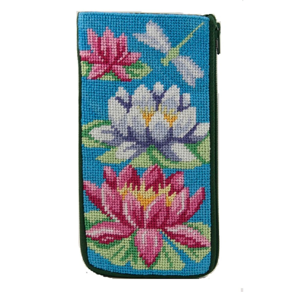 Eyeglass Case - Waterlily - Needlepoint Kit Multicolor 5 Eyeglass Case - Waterlily - Needlepoint Kit Multicolor - Image 3