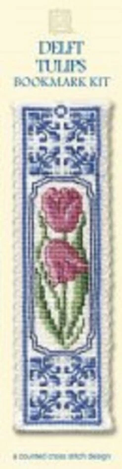 Delft Tulips Bookmark - Cross Stitch Kit Multicolor 6 Delft Tulips Bookmark - Cross Stitch Kit Multicolor -Michaels Stores 16231225983017 1
