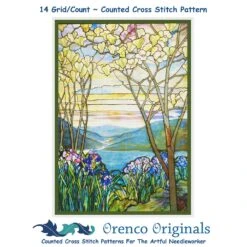 Iris Flowers And Magnolia Trees Inspired By Louis Comfort Tiffany Counted Cross Stitch Pattern 27 Iris Flowers And Magnolia Trees Inspired By Louis Comfort Tiffany Counted Cross Stitch Pattern -Michaels Stores 16231238946249 2
