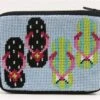 Coin Purse - Flip Flops - Needlepoint Kit Multicolor