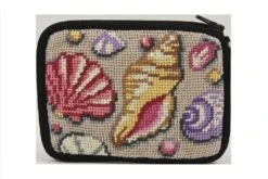 Coin Purse - Shell - Needlepoint Kit Multicolor -Michaels Stores 16231283130409 2