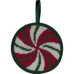 Alice Peterson Stitch-Ups Peppermint Swirl Needlepoint Ornament Kit Multicolor -Michaels Stores 163312500553 2
