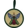 Alice Peterson Stitch-Ups Needlepoint Ornament Kit- Stained Glass Angel Multicolor