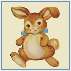 Contemporary Easter Bunny With Blue Bow Counted Cross Stitch Pattern 23 Contemporary Easter Bunny With Blue Bow Counted Cross Stitch Pattern -Michaels Stores 16531879292849 1