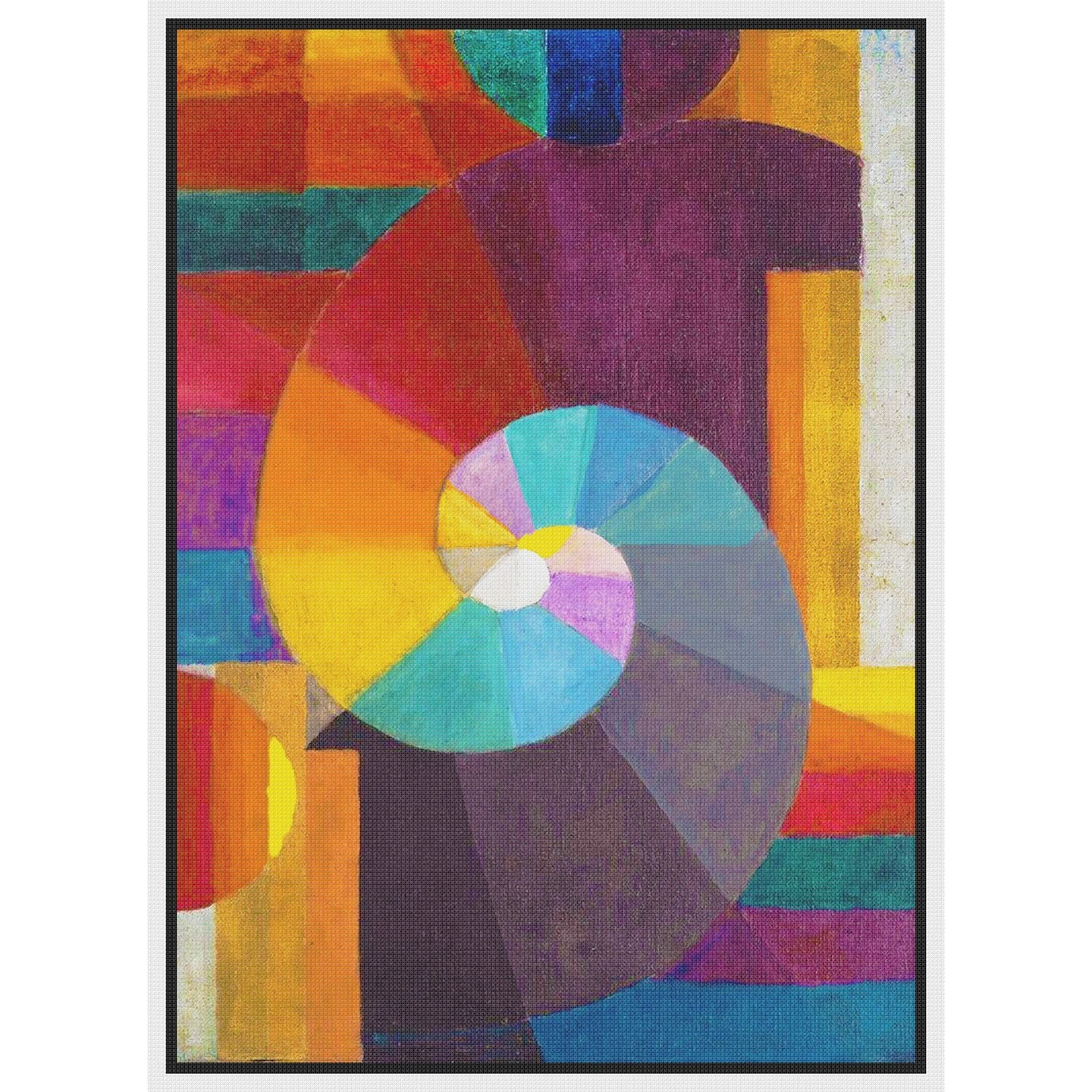 The Beginning By Expressionist Artist Paul Klee Counted Cross Stitch Pattern 4 The Beginning By Expressionist Artist Paul Klee Counted Cross Stitch Pattern - Image 2
