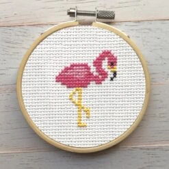 Flamingo Cross Stitch Kit -Michaels Stores 168374888722848 2