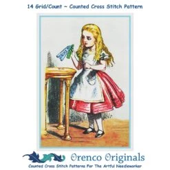 Alice In Wonderland Counted Cross Stitch Pattern By John Tenniel -Michaels Stores 16941521349344 2