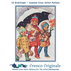 Kids Presents Under Umbrella Jenny Nystrom Counted Cross Stitch Pattern 17 Kids Presents Under Umbrella Jenny Nystrom Counted Cross Stitch Pattern -Michaels Stores 16941986054624 2
