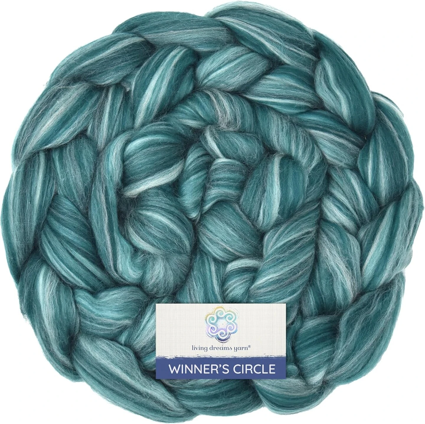 100% Superfine Merino Fiber: Winner's Circle. Soft Combed Top Roving Color Blend For Spinning, Felting, Weaving Loch Ness 8 100% Superfine Merino Fiber: Winner's Circle. Soft Combed Top Roving Color Blend For Spinning, Felting, Weaving Loch Ness - Image 6