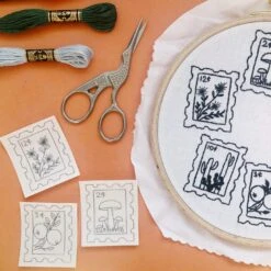 Botanical Stamps - Peel Stick And Stitch Hand Embroidery Patterns -Michaels Stores 183190859256016