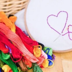 Embroidery Floss Friendship Bracelet String Cross Stitch Threads With DMC Color Numbers, 6 Strands 8.75 Yard (200 Skeins) -Michaels Stores 185542678521136 2