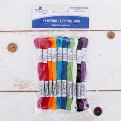 Premium Egyptian Long Fiber Cotton Embroidery Floss Thread Kit In Rainbow Bright Colors - Six Strand Set For Hand Embroidery, Friendship Bracelets, Cross Stitch And Crafts -Michaels Stores 185544382457136 1