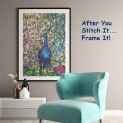 A Peacocks Glory Inspired By Louis Comfort Tiffany Counted Cross Stitch Pattern -Michaels Stores 1855707669547 2