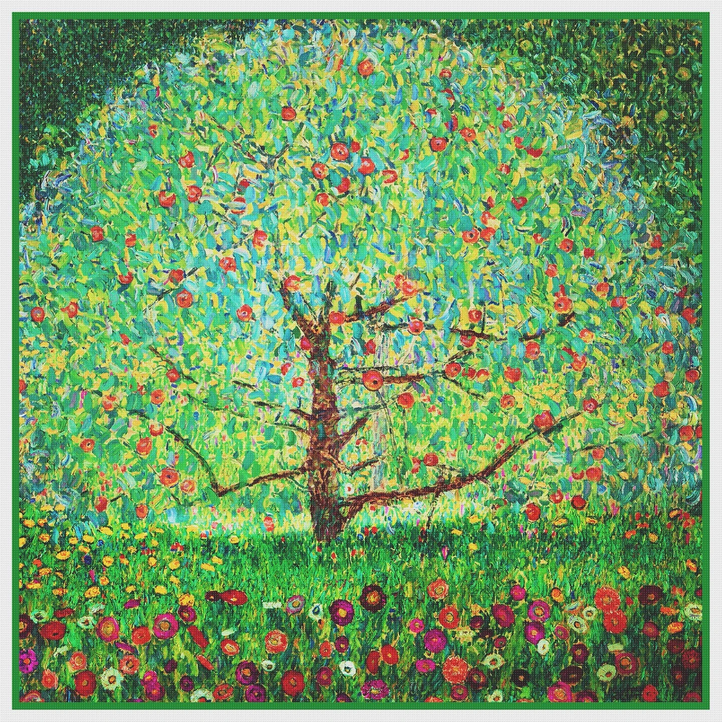 Gustav Klimt Apple Tree Counted Cross Stitch Pattern 14 Gustav Klimt Apple Tree Counted Cross Stitch Pattern - Image 12