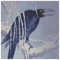 Japanese Artist Ohara (Koson) Shoson's Crow-Square Counted Cross Stitch Pattern -Michaels Stores 1855719876715 1