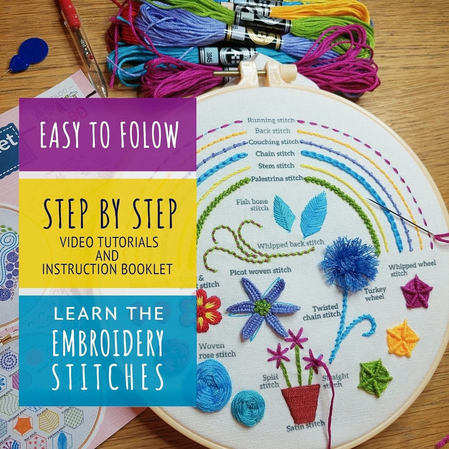 Embroidery Kit For Beginners Cross Stitch Kits For Beginners Needlepoint Kits For Adults Embroidery Kits For Adults Cross Stitch Kit Beginner Embroidery Kit For Adults Heart Stitch Dictionary 8 Embroidery Kit For Beginners Cross Stitch Kits For Beginners Needlepoint Kits For Adults Embroidery Kits For Adults Cross Stitch Kit Beginner Embroidery Kit For Adults Heart Stitch Dictionary - Image 6