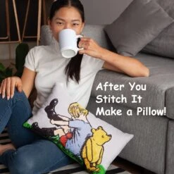 Pooh Bear And Christopher Robin Counted Cross Stitch Pattern 22 Pooh Bear And Christopher Robin Counted Cross Stitch Pattern -Michaels Stores 197697547167968