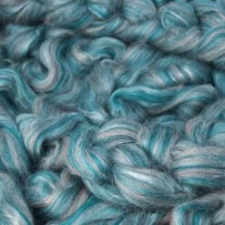Designer Blend Shetland & Silk Roving For Spinning And Felting. Fancy, Colorful, Exotic - Limited Edition. Swan Song -Michaels Stores 201532963911728 2