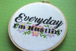 Everyday I'm Hustlin' Counted Cross Stitch DIY KIT Intermediate 15 Everyday I'm Hustlin' Counted Cross Stitch DIY KIT Intermediate -Michaels Stores 2160663031583 1