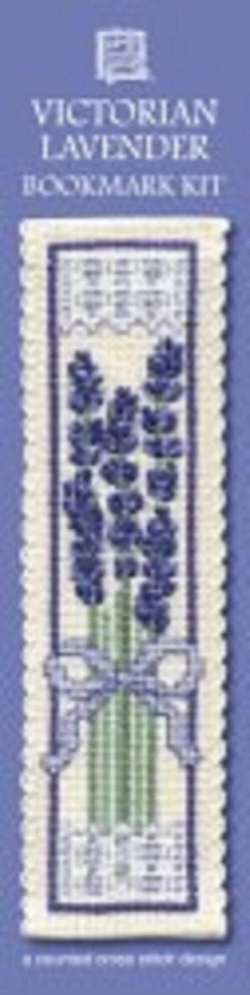 Textile Heritage Victorian Lavender Counted Cross Stitch Bookmark Kit Multicolor 5 Textile Heritage Victorian Lavender Counted Cross Stitch Bookmark Kit Multicolor - Image 3