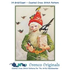Elf Gnome Feeding The Birds Jenny Nystrom Counted Cross Stitch Pattern 17 Elf Gnome Feeding The Birds Jenny Nystrom Counted Cross Stitch Pattern -Michaels Stores 221974915154400 2