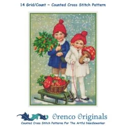 Christmas Scene # 813 Kids Deliver Presents On Sled Counted Cross Stitch Pattern 17 Christmas Scene # 813 Kids Deliver Presents On Sled Counted Cross Stitch Pattern -Michaels Stores 221975239688672 2