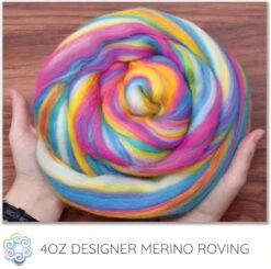 Colorful Designer Merino Wool Combed Top Roving For Spinning And Felting. Limited Edition. Malibu -Michaels Stores 2305977346918465488 1