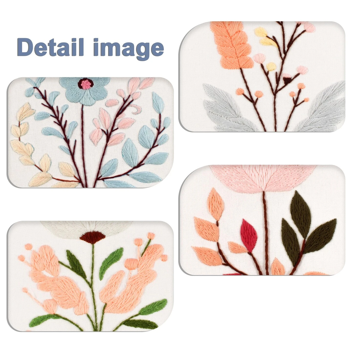 Maydear 4 Sets Embroidery Kit Punch Needle Kit,Embroidery Kit For Beginners Cross Stitch Kits With Embroidery Hoop And Instructions, Hand Embroidery Starter Kit For Adults (Four Flowers) 13 Maydear 4 Sets Embroidery Kit Punch Needle Kit,Embroidery Kit For Beginners Cross Stitch Kits With Embroidery Hoop And Instructions, Hand Embroidery Starter Kit For Adults (Four Flowers) - Image 11