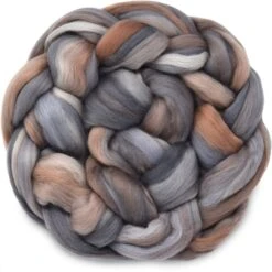 100% Superfine Merino Fiber: Top Notch. Soft Combed Top Roving Color Blend For Spinning, Felting, Weaving Nomad