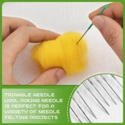 Mayboos 35 Pcs Needle Felting Needles,Wool Felting Supplies With 4 Types Star,Twisted,Cone,Triangular Felting Needles Color Coded Wool Felting Needles Tool Kit With Needle Box -Michaels Stores 2306265925026093104 1