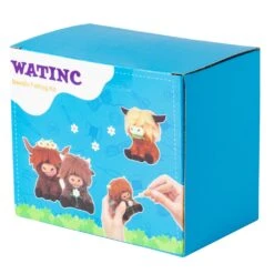 Highland Cow Needle Felting Kit - Set Of 3 Different Highland Cow Doll Wool Felt Needle Felting Tools Foam Pad, DIY Home Decoration Needle Felting Craft Party Supplies For Beginners -Michaels Stores 2306332745516996656 2