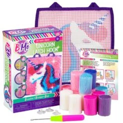 B Me DIY Unicorn Latch Hook Kit For Girls – Mini Rug Sewing Set With 15 Colorful Yarn Bundles, Color-Coded Canvas, DIY Grils Bedroom Décor Idea Perfect Birthday & Gift Age 6+ 32 B Me DIY Unicorn Latch Hook Kit For Girls – Mini Rug Sewing Set With 15 Colorful Yarn Bundles, Color-Coded Canvas, DIY Grils Bedroom Décor Idea Perfect Birthday & Gift Age 6+ -Michaels Stores 235399052302384 2