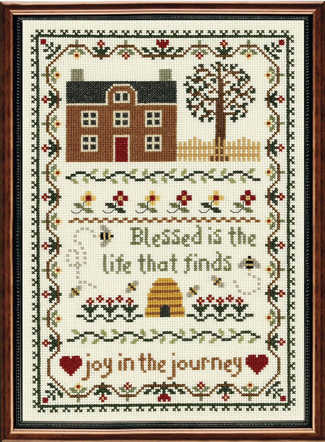 Janlynn 50222 Counted Cross Stitch Kit 7.75"X11.25", Joy In The Journey (14 Count), Blue 7 Janlynn 50222 Counted Cross Stitch Kit 7.75"X11.25", Joy In The Journey (14 Count), Blue - Image 5