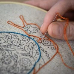 Dimensions 72-76313 Floral Moth Needlepoint Embroidery Kit For Adults, 6" D, Multicolor, 5pcs -Michaels Stores 235399768741936