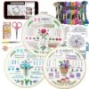3 Sets Embroidery Kit For Beginners, 37 Embroidery Stitch Kits Adults Beginner With Embroidery Patterns, Punch Needle Point Kits Adults Including Embroidery Supplies And Instruction Video 1 3 Sets Embroidery Kit For Beginners, 37 Embroidery Stitch Kits Adults Beginner With Embroidery Patterns, Punch Needle Point Kits Adults Including Embroidery Supplies And Instruction Video -Michaels Stores 235400414124080