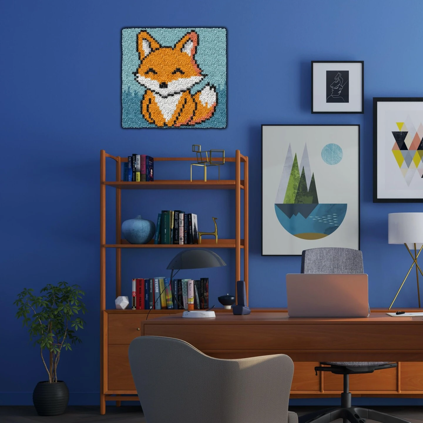 YP Latch Hook Kits For Kids Adults DIY Rug Tapestry Kits With Printed Canvas Embroidery Kits Festival Gifts Home Decoration (Fox,11.8inch X 11.8inch) 20 YP Latch Hook Kits For Kids Adults DIY Rug Tapestry Kits With Printed Canvas Embroidery Kits Festival Gifts Home Decoration (Fox,11.8inch X 11.8inch) - Image 18